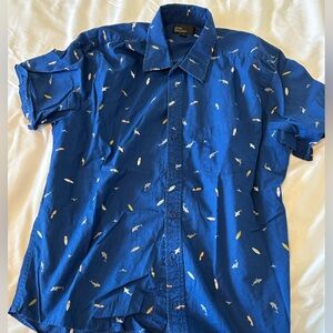 MarcEdwards Men's Shark Print Shirt